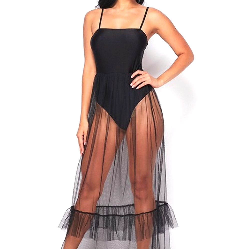 Kimi Body Suit Sheer Dress